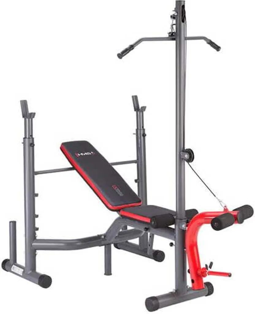 Banc de musculation complet LS7206 avec leg extension et support HMS - 7