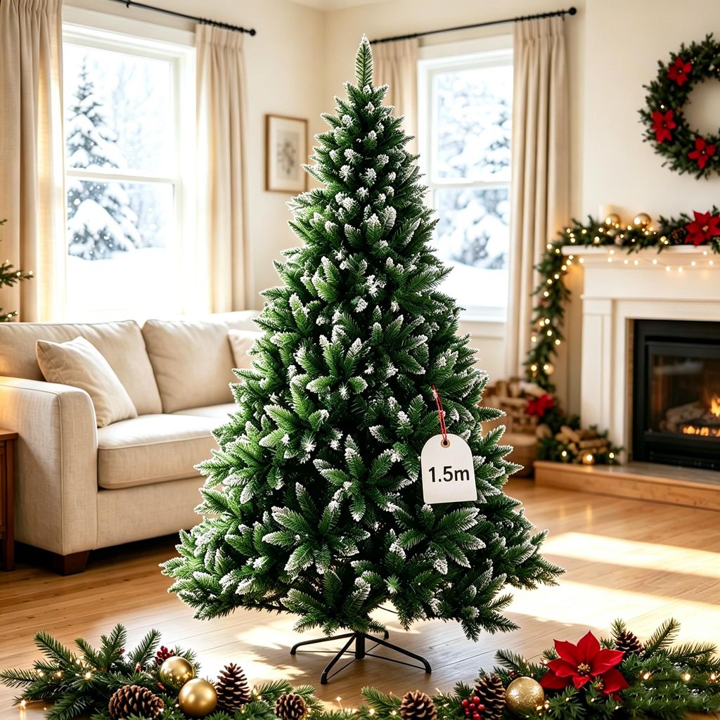 1,5M Künstlicher Weihnachtsbaum,Tannenbaum mit Produktbild 