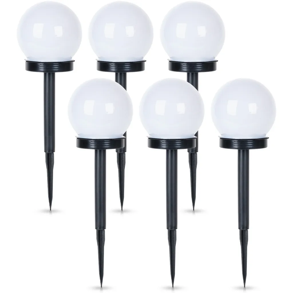 Éclairage solaire extérieur pour allée et jardin - Lot de 8 balises LED
