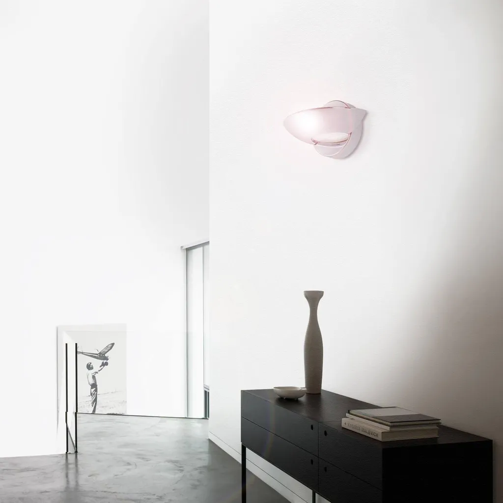 Perno - Applique Murale Argent en Verre pour un Éclairage Chic et Moderne