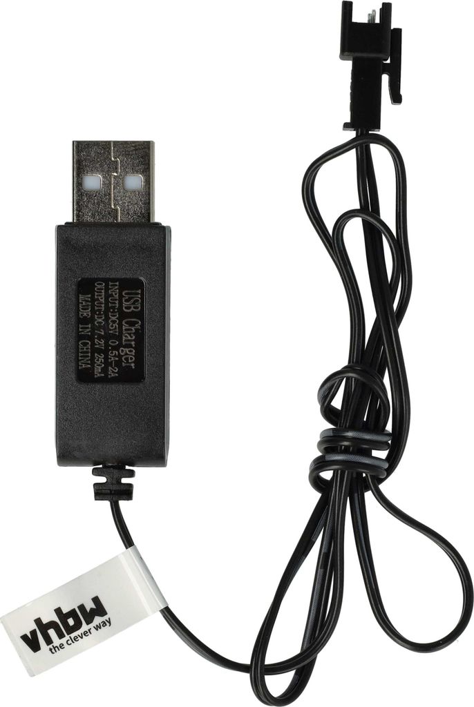 vhbw USB-Ladekabel für RC-Akkus mit SM-2P-Anschluss, Produktbild 
