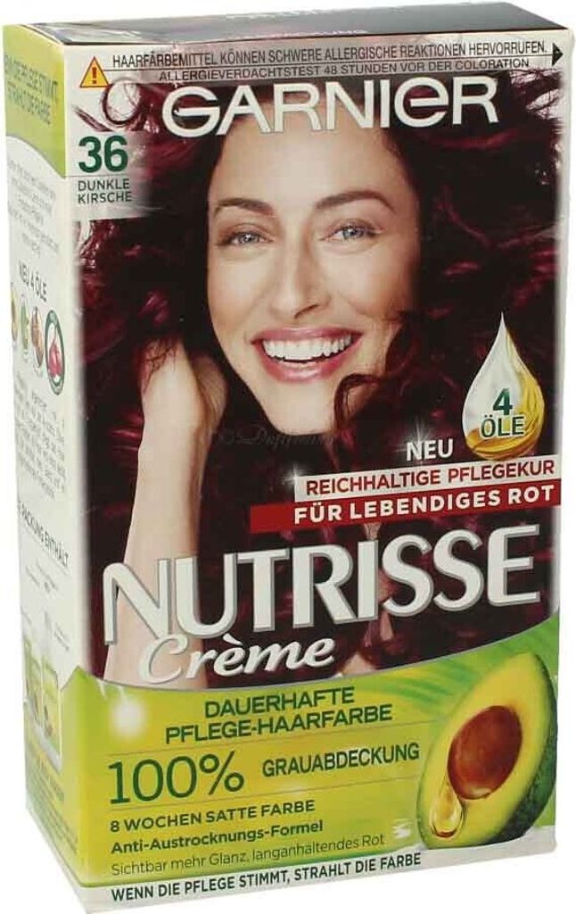 Garnier Nutrisse Cremehaarfarbe 36 Dunkle Kirsche Produktbild 