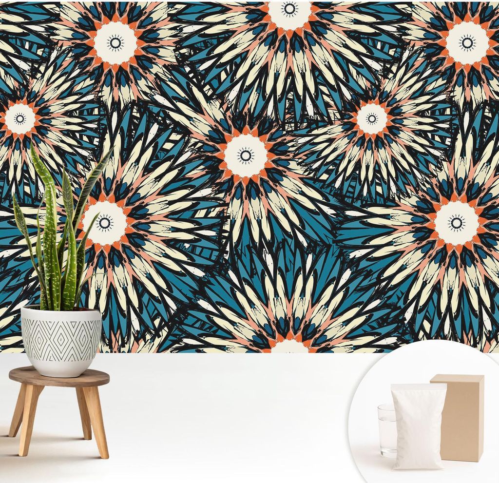 Fototapete - 208x146 cm - Tapete - Wandtapete - Wandbilder - Dekofolie - Tapete Folie - Wand - Dekoration - Wohnzimmer - Blumenenergie