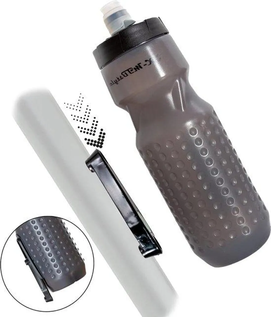Porte-gobelet magnétique 750 ml gris pour sorties vélo et vélotaf