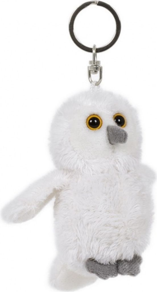 Schlüsselanhänger Schnee Eule, aus Plüsch, Tier Tiere, Produktbild 