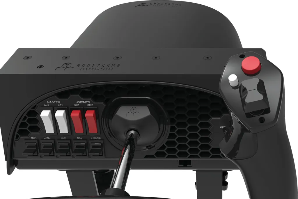 Joug de simulation Honeycomb Alpha Flight Controls avec panneau switch - 36