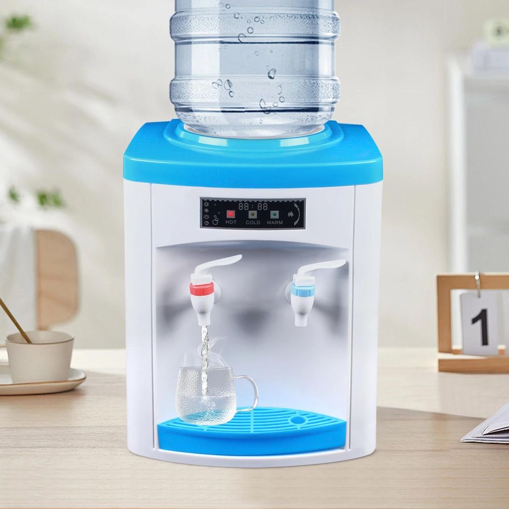 HS-02 Wasserspender, Heiß & Kalt, abnehmbarer Universalhalter, für 5–18 L Flaschen, weiß
