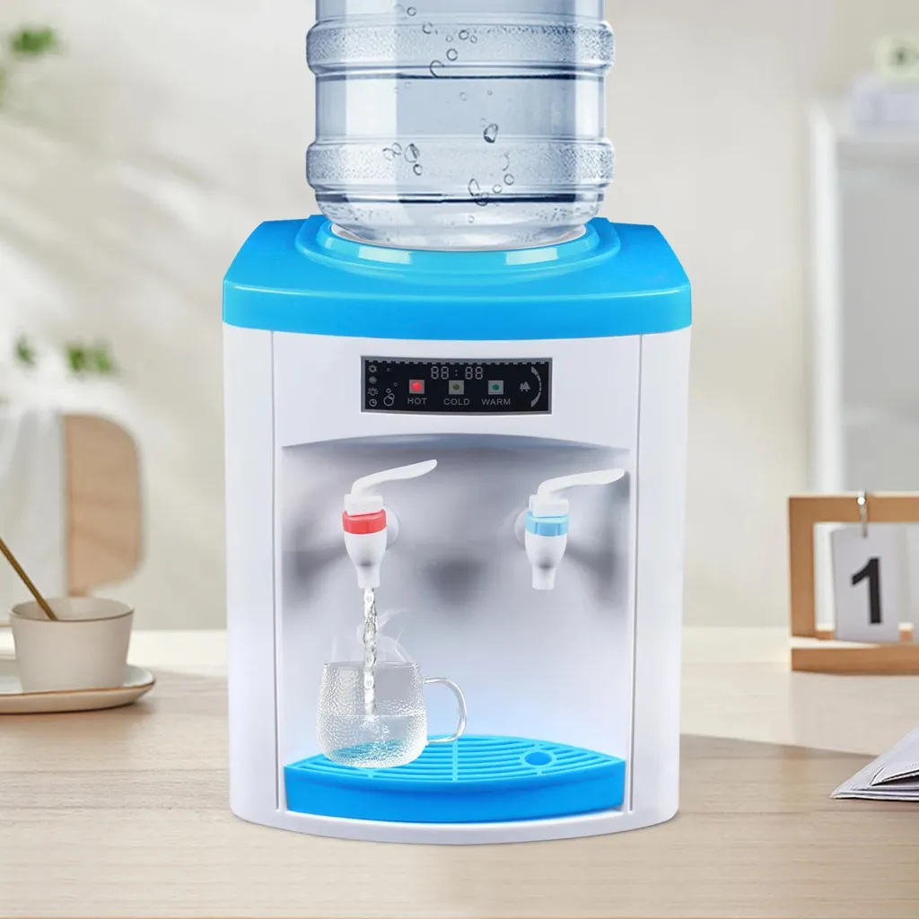 Dispenser Acqua Blu L con Sicurezza Bambini - Caldo e Freddo Rapido - 2