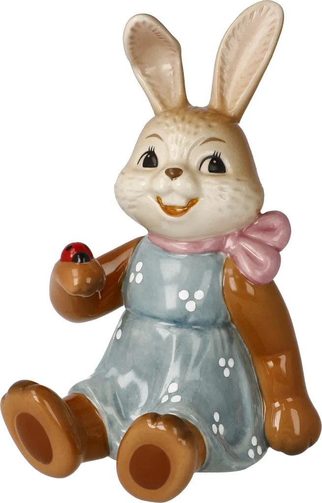 Goebel Hasenmädchen Glückskind - Figurine Lapin en Grès Décorative 12cm