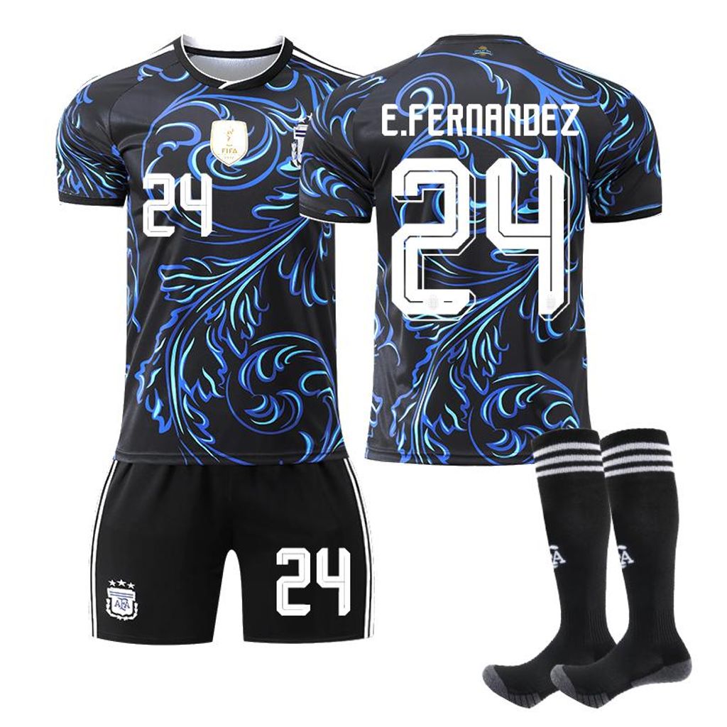 #24 E. FERNANDEZ. Maglie da calcio dell'Argentina, stadio Immagine del prodotto 