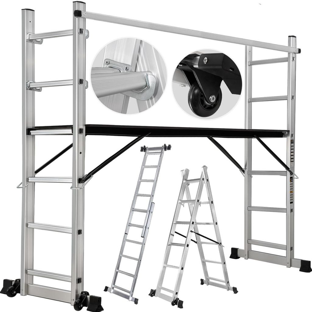 Craftfull Leitergerüst CF-103A | 4in1 Multigerüst aus Produktbild 