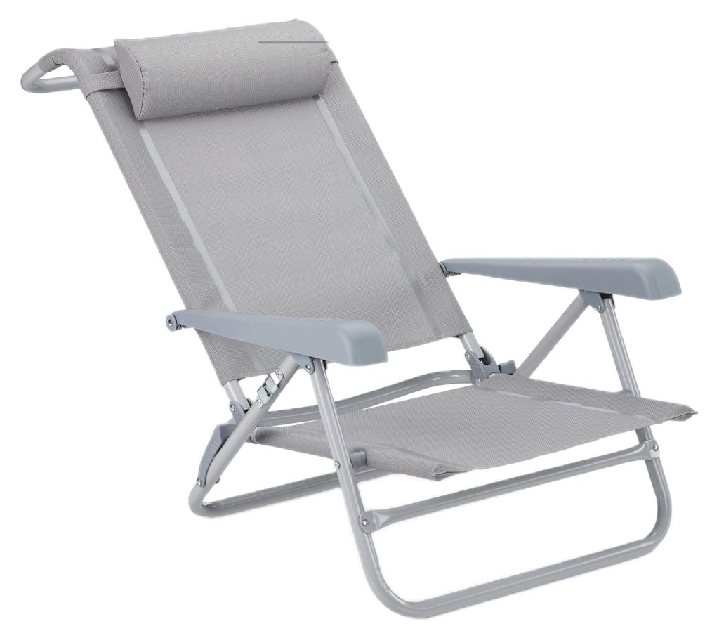 relaxdays 10026478_111 relaxdays Klappstuhl grau Immagine del prodotto 