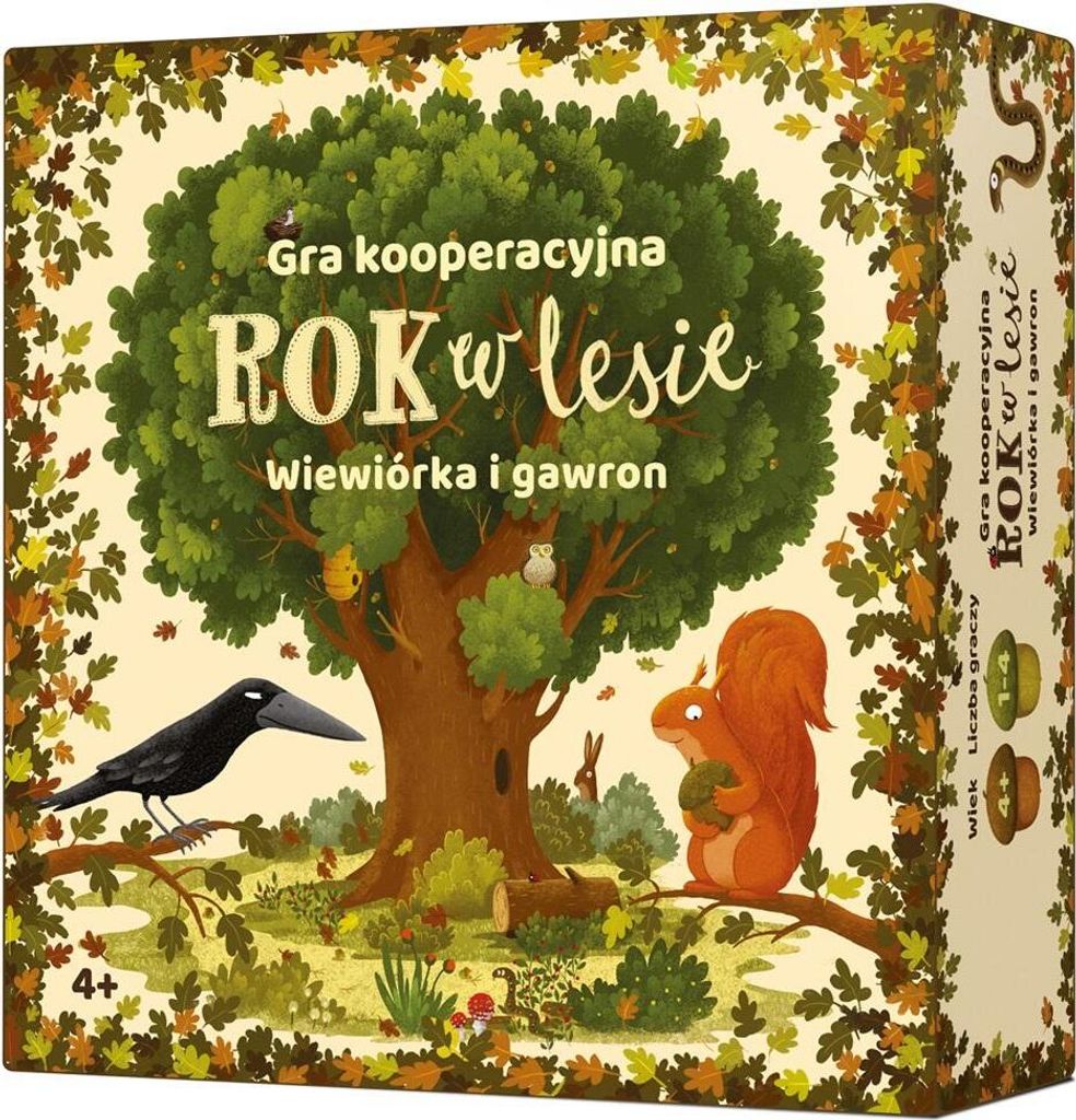 Ein Jahr im Wald Eichhörnchen und Saatkrähe Spielzeug 79540