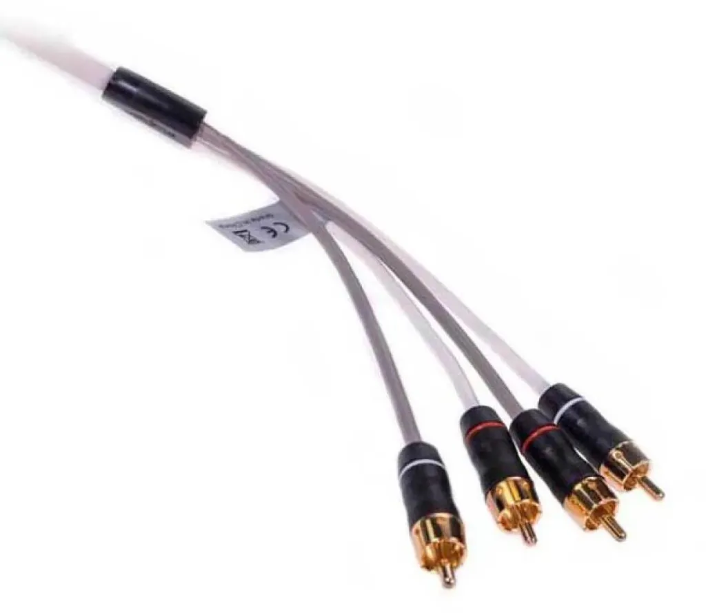 Câble d'interconnexion 4 canaux Fusion 2 zones Blanc 1,8m anti-parasite