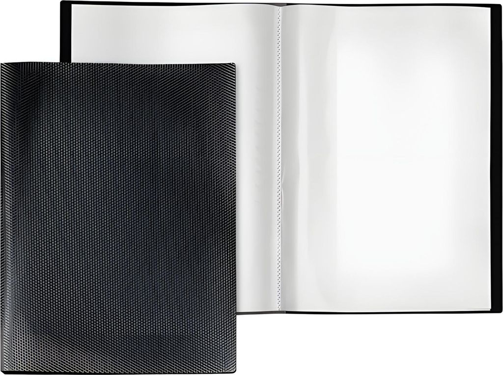 VELOFLEX Sichtbuch aus Kunststoff Diamond mit 30 Hüllen schwarz DIN A3