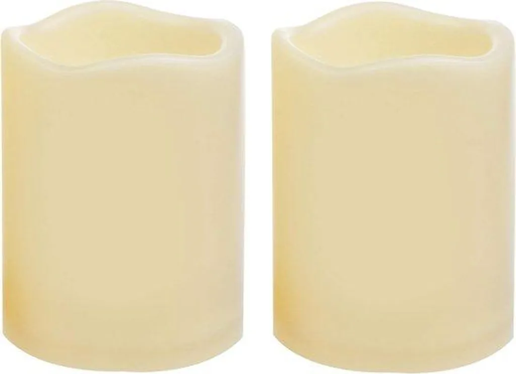 Bougie pilier extérieure LED scintillante étanche pour déco de jardin