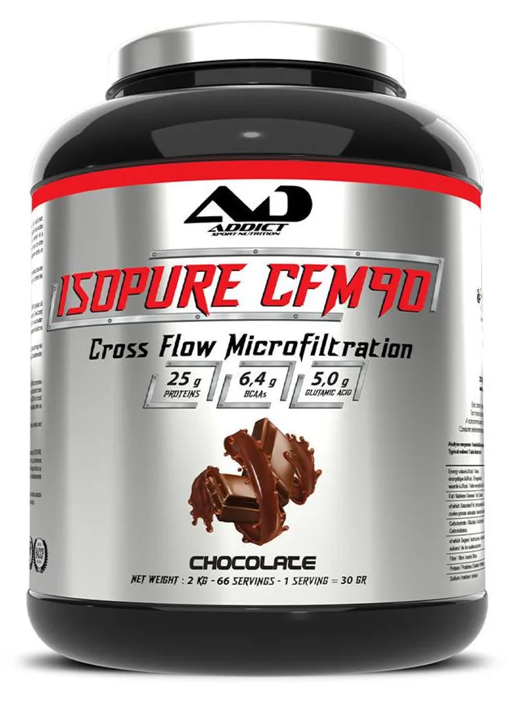 Isolate de whey CFM sans lactose haute digestibilité chocolat 2kg