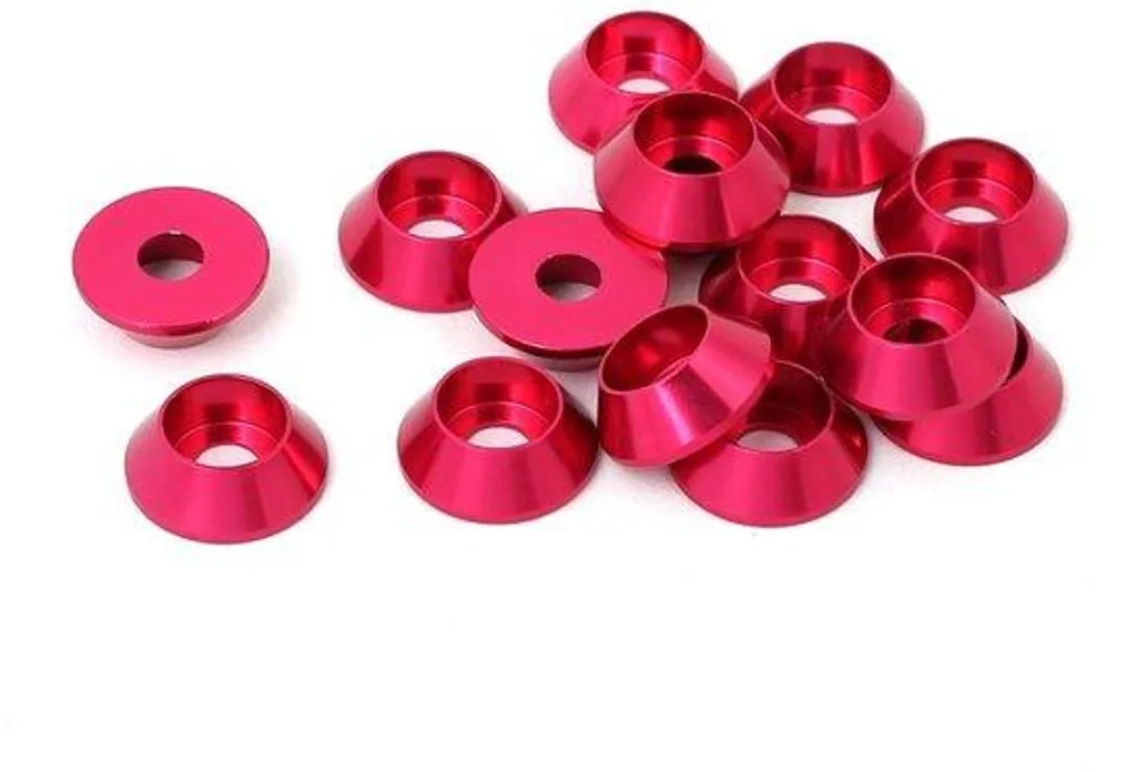 Lot de 15 butées à billes rose en aluminium pour modélisme et CNC