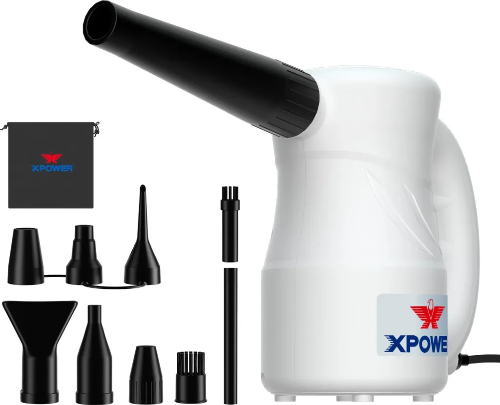 Souffleur électrique XPOWER A-2S 500W dépoussiérant pour ordinateur