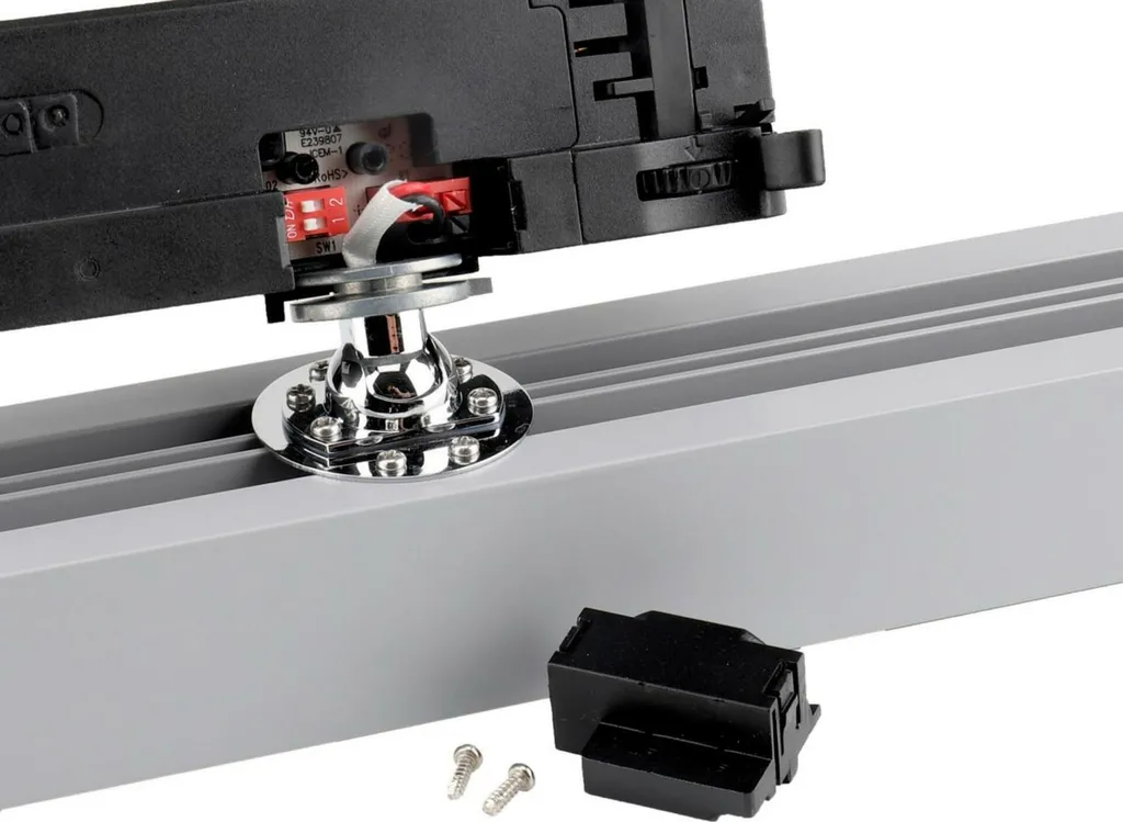 Spot LED pour Rail Triphasé Alnitak 34W 4000K Argenté Deko-Light