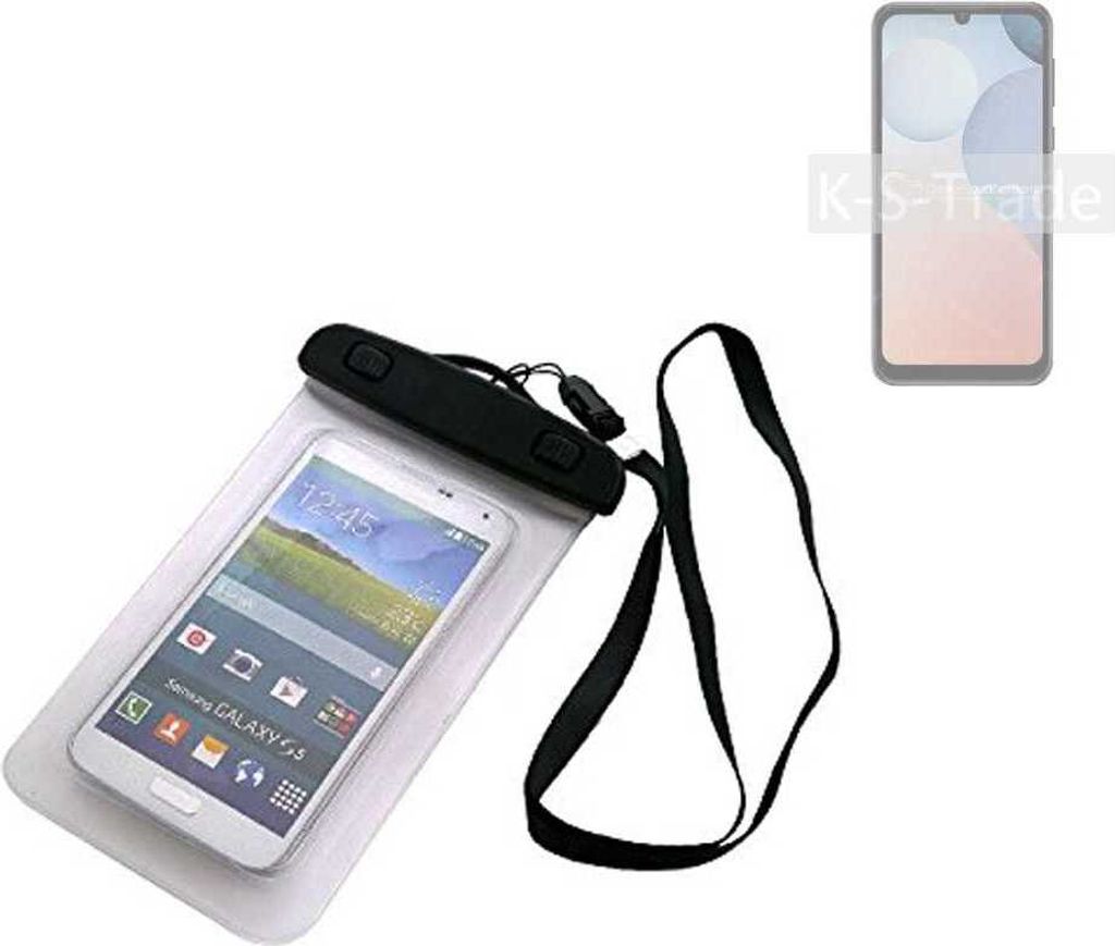 K-S-Trade Schutz Hülle Handy Hülle Kompatibel mit Ulefone Note 6T Beach Bag wasserdicht 16cm x 10cm Schutzhülle Staub Sand Flachwasser Beachbag