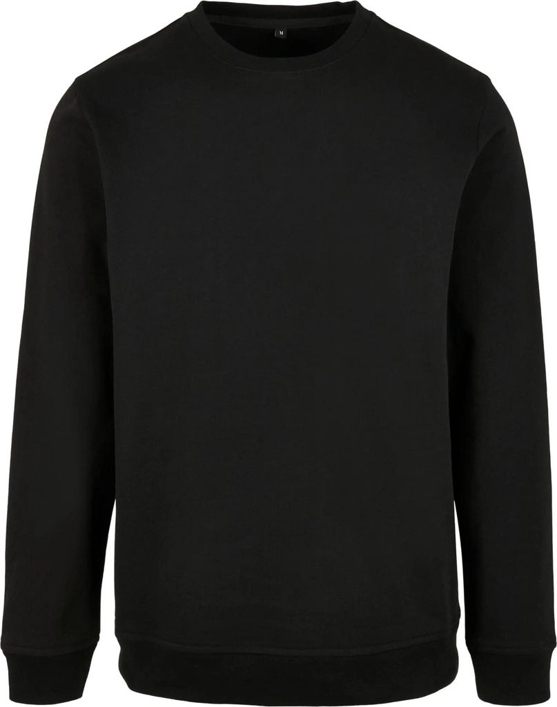 Build Your Brand Basic BB003 | Herren Basic Crewneck Regular Fit - Farbe: Black - Größe: XL