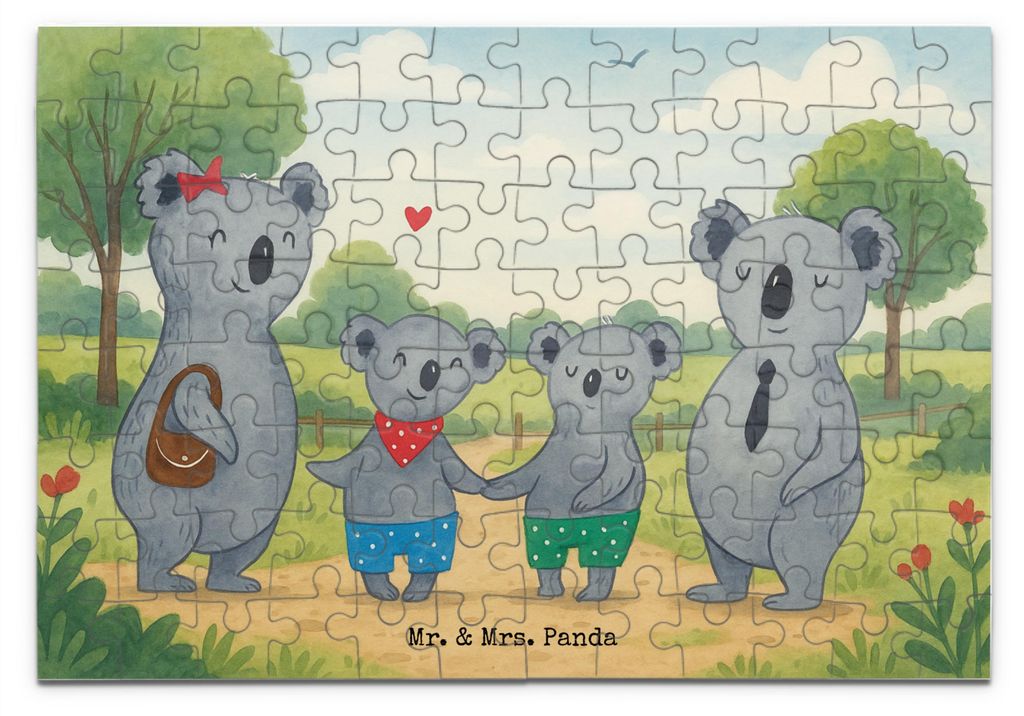 Mr. & Mrs. Panda Puzzle Koala Familie zwei Design 96 Teile - Weiß - Geschenk, Puzzlespiel, 2000, Legespiel, 300, 500, Zusammen, Muttertag, Lieblin...