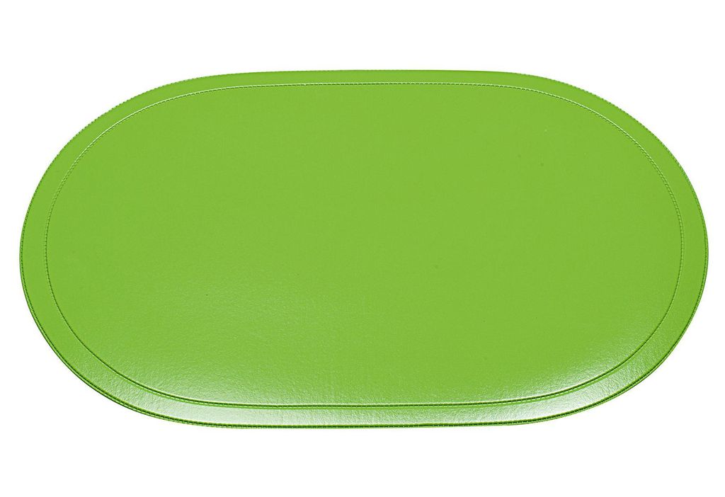 SALEEN Tischset oval Kunststoff 45,5x29cm apfelgrün