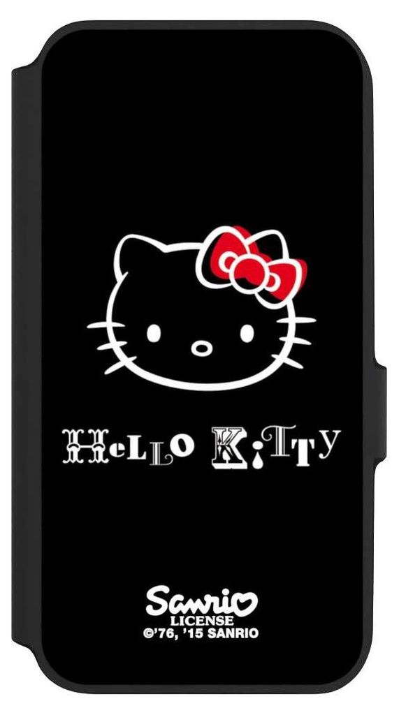 NIVOCASE Klapphülle für Samsung Galaxy A54 5G Handyhülle aus Kunst Leder NIVOflip schwarz Fanartikel Hello Kitty Kawaii
