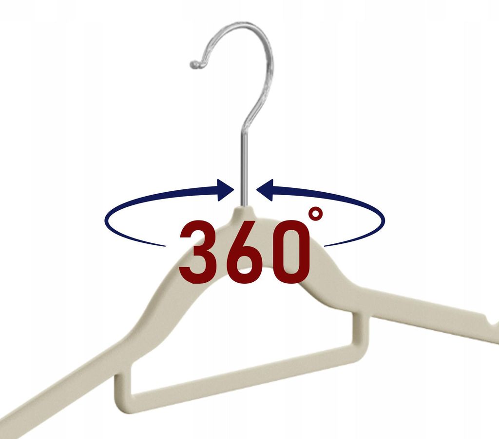 Grucce Neonato Grigio Set 15 Grucce Velluto Per Bambini | Antiscivolo, Gancio Girevole 360°, Colore Grigio, Resistenti Grucce Infanzia Vellutate