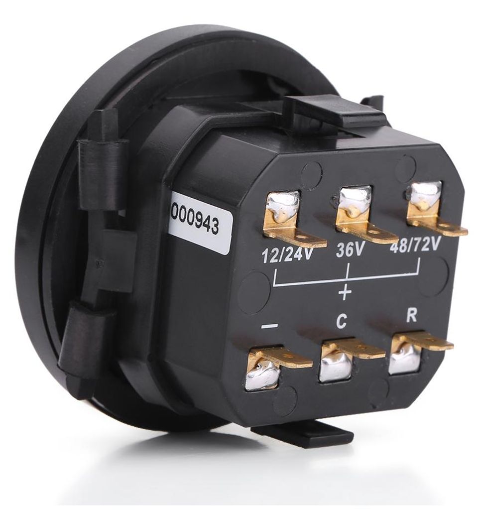 12 V/24 V/36 V/48 V/72 V LED-Digitalanzeige für die Batterieladung mit Betriebsstundenzähler für Golfwagen