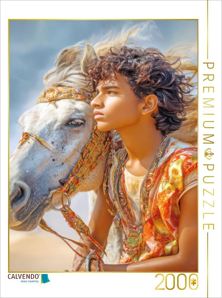 CALVENDO Puzzle Pferdeliebe | 2000 Teile Lege-Größe 90x67cm Foto-Puzzle für glückliche Stunden