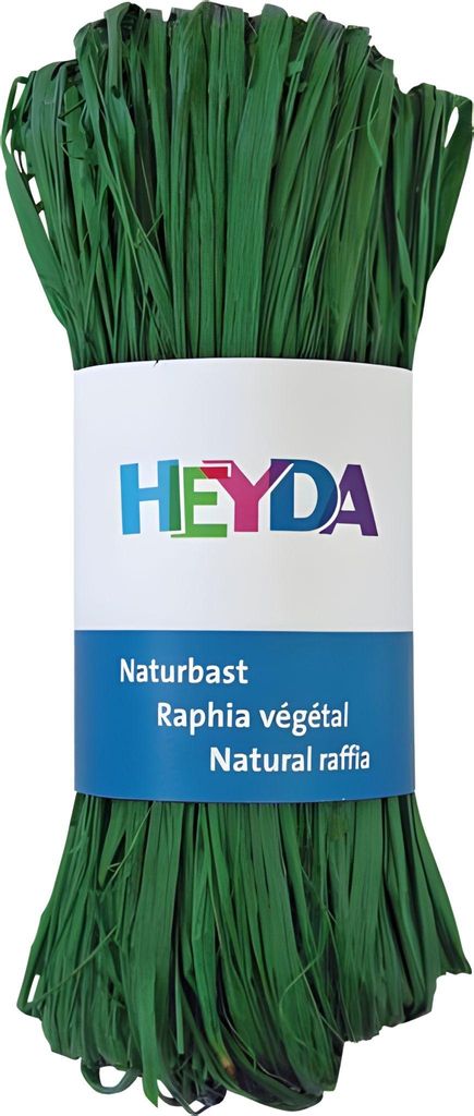 HEYDA 204887797 Naturbast Blatt grün
