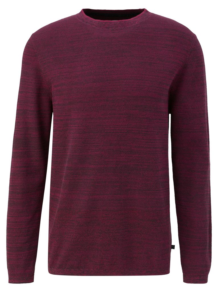 s.Oliver Strickpullover aus Baumwolle mit Rundhalsausschnitt und Rippbündchen Regular Fit