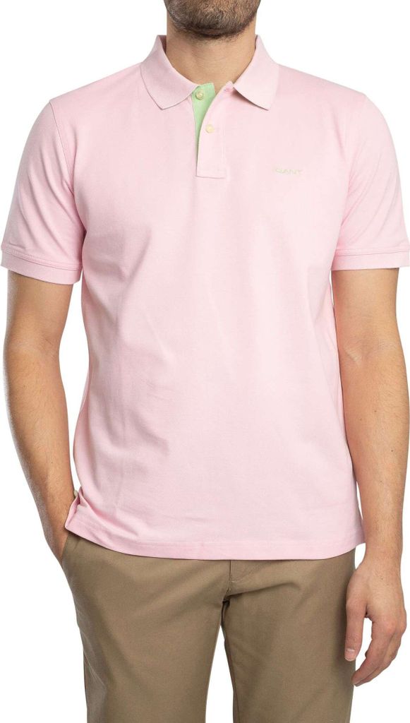 Gant Regular Fit 2-Knopf-Polo rosa