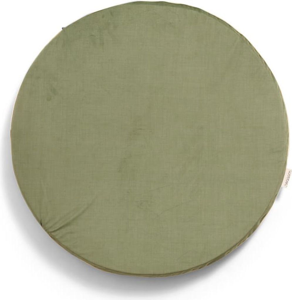 Wobbel Deck 360 Bezug aus Stoff und Schaum, Olive, Standard 100 , 70x70x3 cm