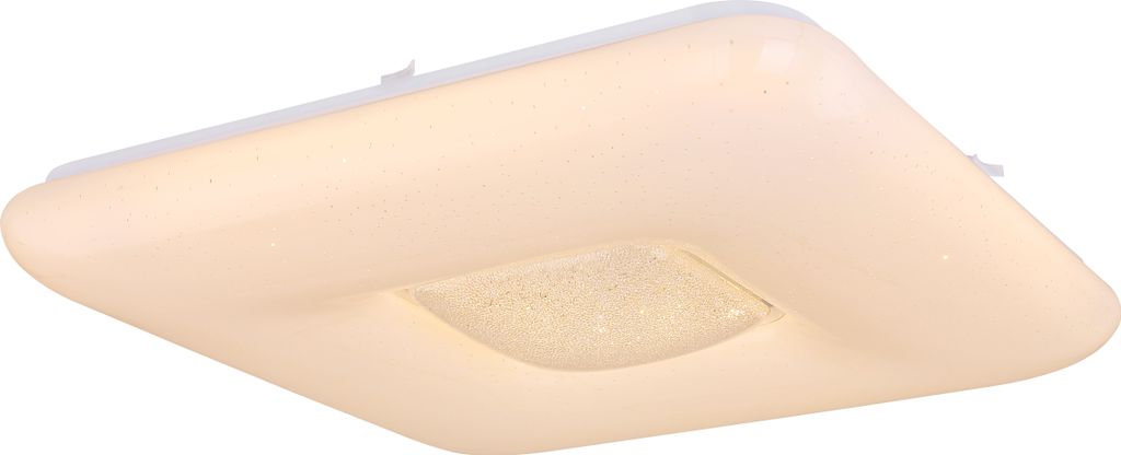 Globo Lighting Deckenleuchte Metall weiß, RGBW LED