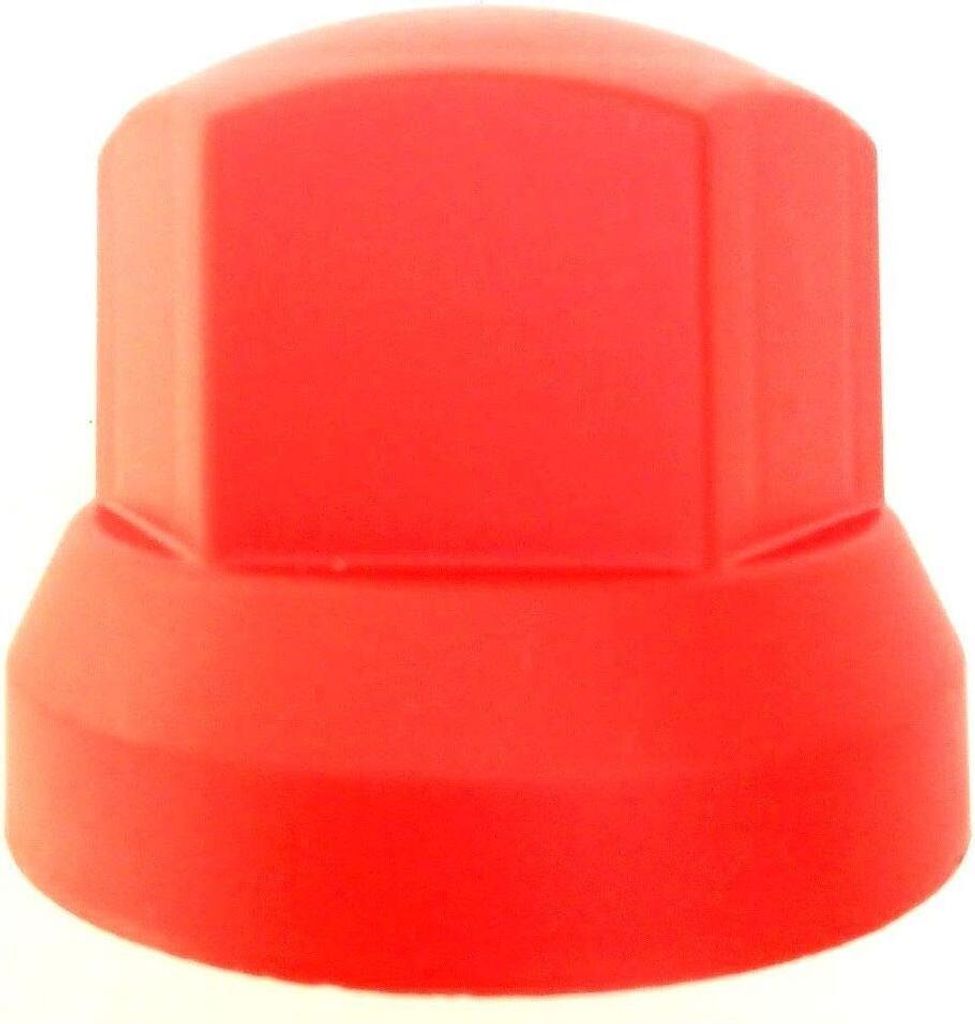 Matel Service 10x Radmutterkappen Ř32 mm Rot Radmutterabdeckung Radmutterschutz Kappe LKW
