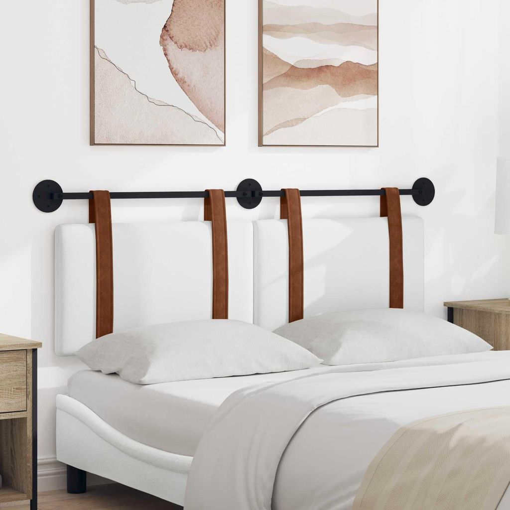 "Neues Produkt" Hängevorderseite Wandmontiert - CLORIS - Weiß 130x55x5 cm Antikes Polyurethan- Kopfteile V3093