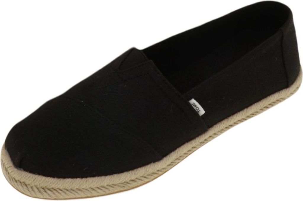 Toms Alpargata Rope Black Damen Slipper in Schwarz, Größe 38.5