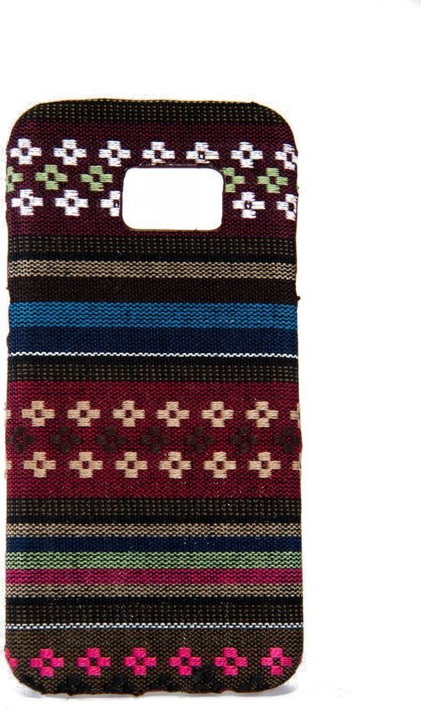 Handyhülle aus Stoff-Case für Samsung Galaxy S7 Edge Cover Etuis Bumper Braun