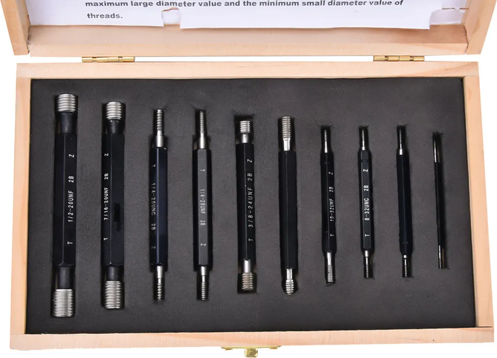Calibro Per Filettatura Interna M8 X 1,25 – Doppia Guida Con Asta Conica, Precisione 0,001