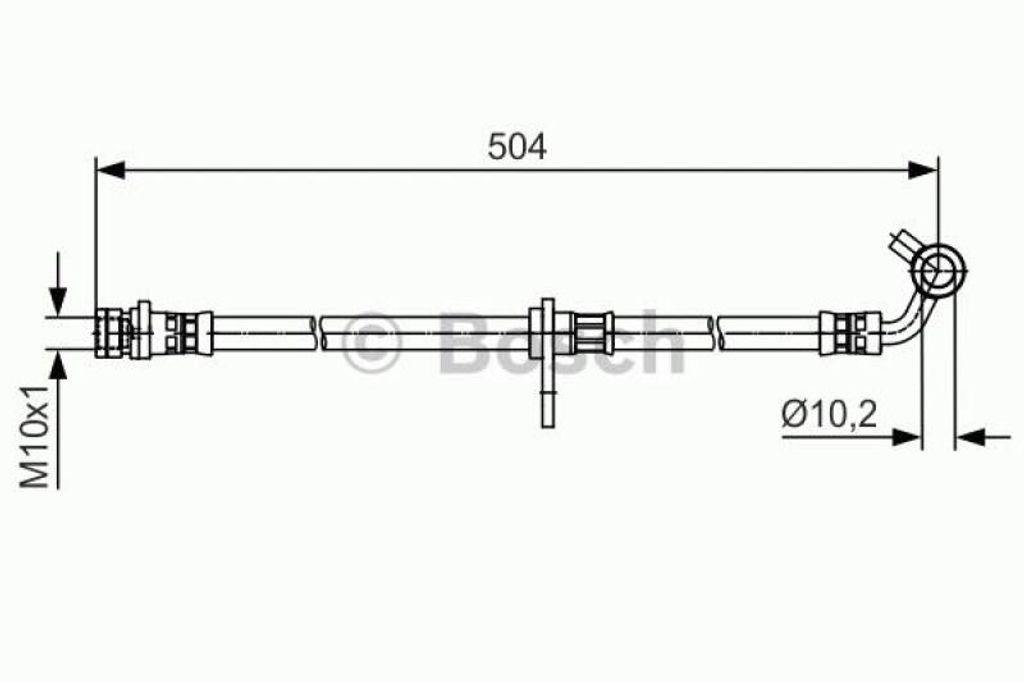 BOSCH Bremsschlauch Hinten 1 987 481 472