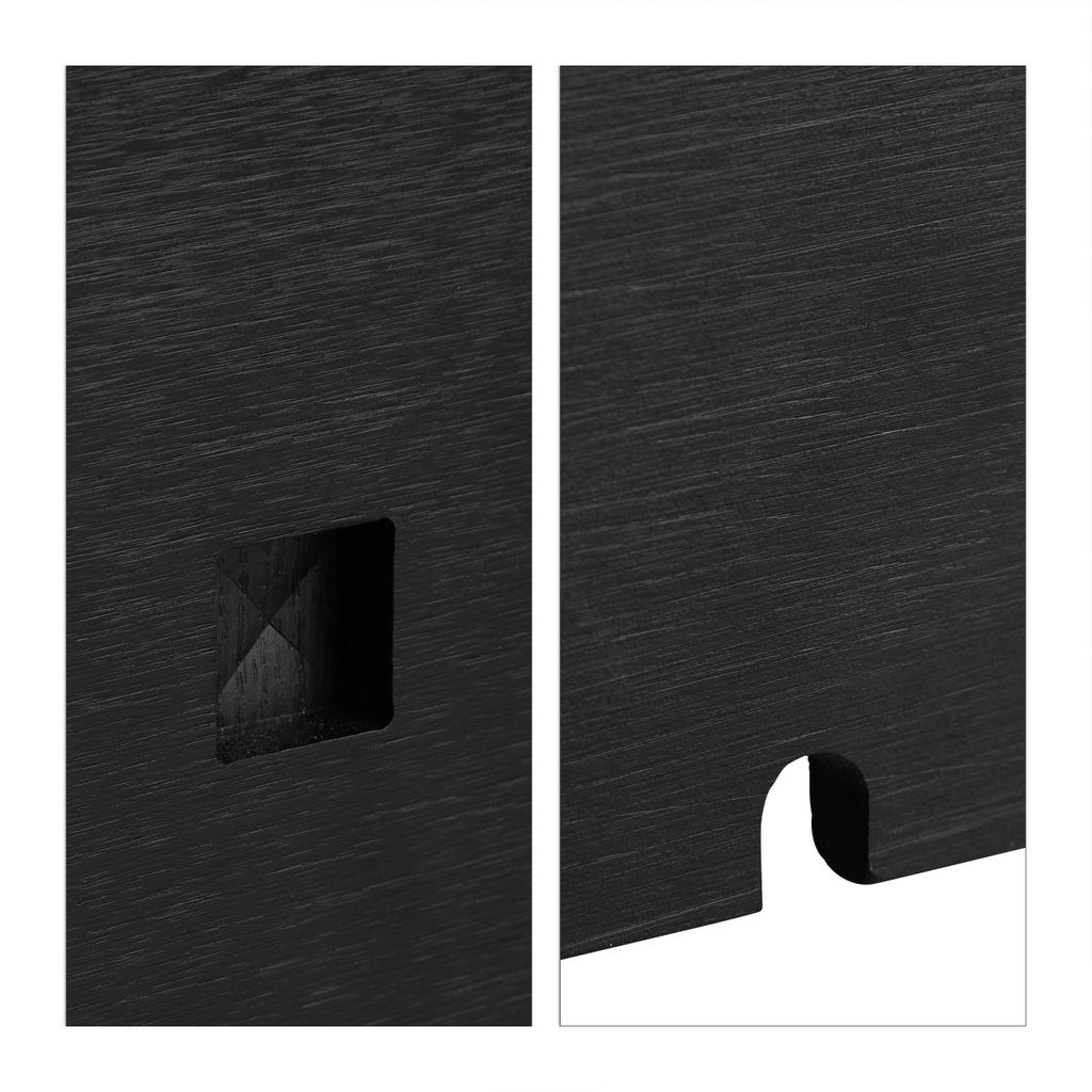 relaxdays Kabelbox Bambus schwarz Produktbild 9