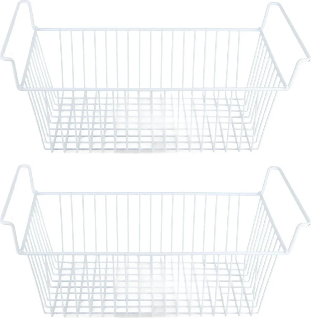 Panier de Stockage Solide pour Plan de Travail et Congélateur - 2 Unités