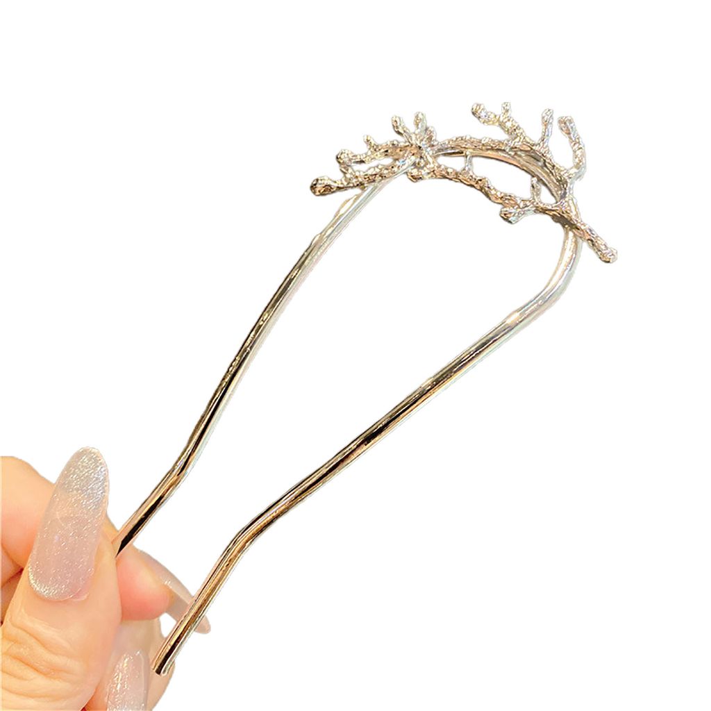 Lurrose Haarnadeln In U-Form – 2 Stück, Bronze, Vintage-Look Für Lange Haare
