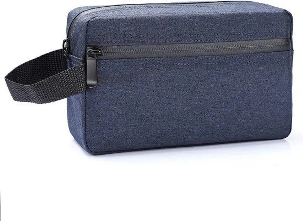 Trousse de toilette voyage homme pour bagage cabine et valise bleu