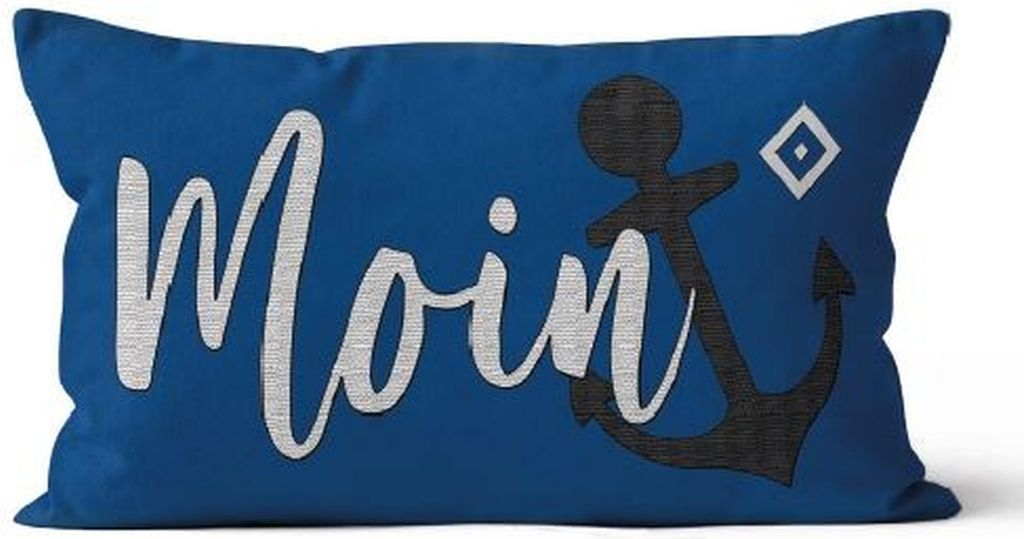 Hamburger SV HSV Nickikissen "Moin" 45 x 26 cm Produktbild 