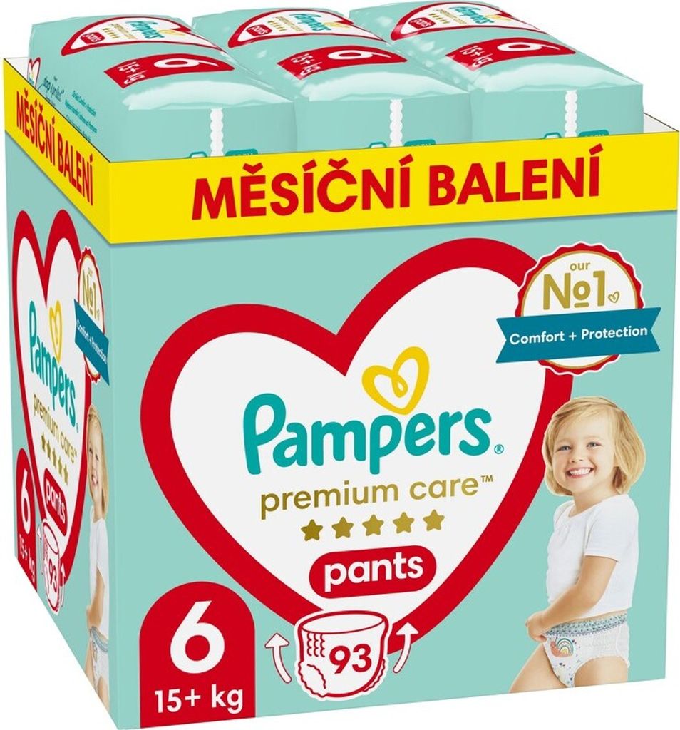 Pampers Premium Care Pants vel. 6 15 kg+ plenkové kalhotky Obrázek produktu 