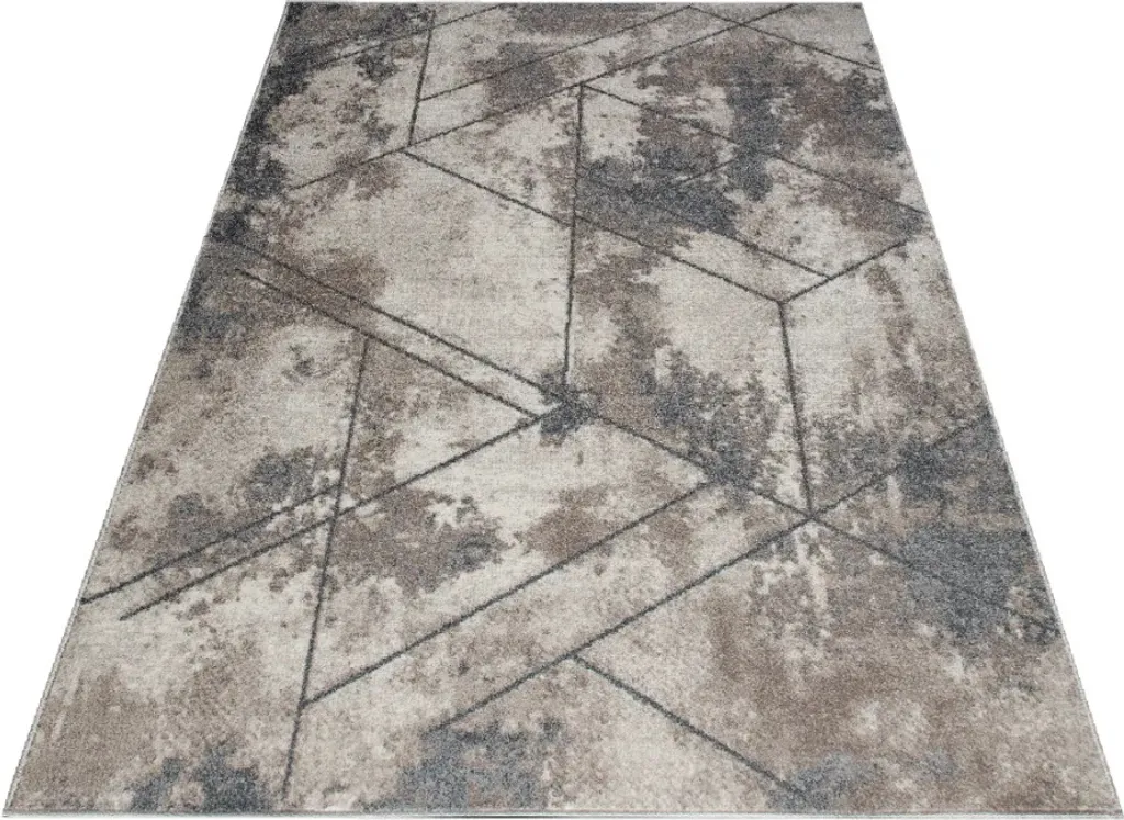 Tapis beige 120x170 cm ADALBERTO - Matière douce et haute qualité